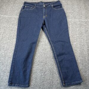 Origin Jeans Men 36x28 Blue D68 Delta 68 Taper Dark Wash Stretch Denim Pants USA